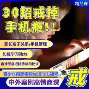 戒瘾网瘾视频教程全套管理技巧亲子关系学习动力在线课程-电商虚拟货源仓