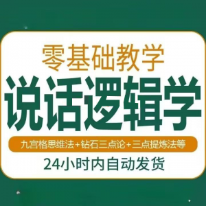 说话技巧口才训练思维逻辑学习课程如何让说话更有逻辑教程视频-电商虚拟货源仓