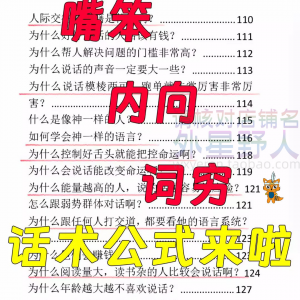 话术技巧人性口才大师职场人际沟通视频即兴演讲说话表达万能公式-电商虚拟货源仓