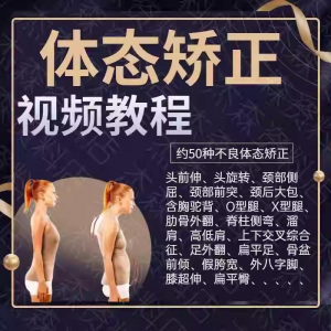 体态矫正运动评估视频教学课程健身身材管理纠正锻炼恢复教程-电商虚拟货源仓