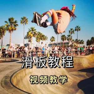 长板滑板双翘滑板教学视频教程初学者新手零基础入门自学花样刷街-电商虚拟货源仓