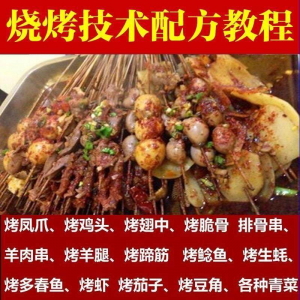 正宗全国烧烤技术配方全套视频教程配料技巧制作培训教学资料大全-电商虚拟货源仓
