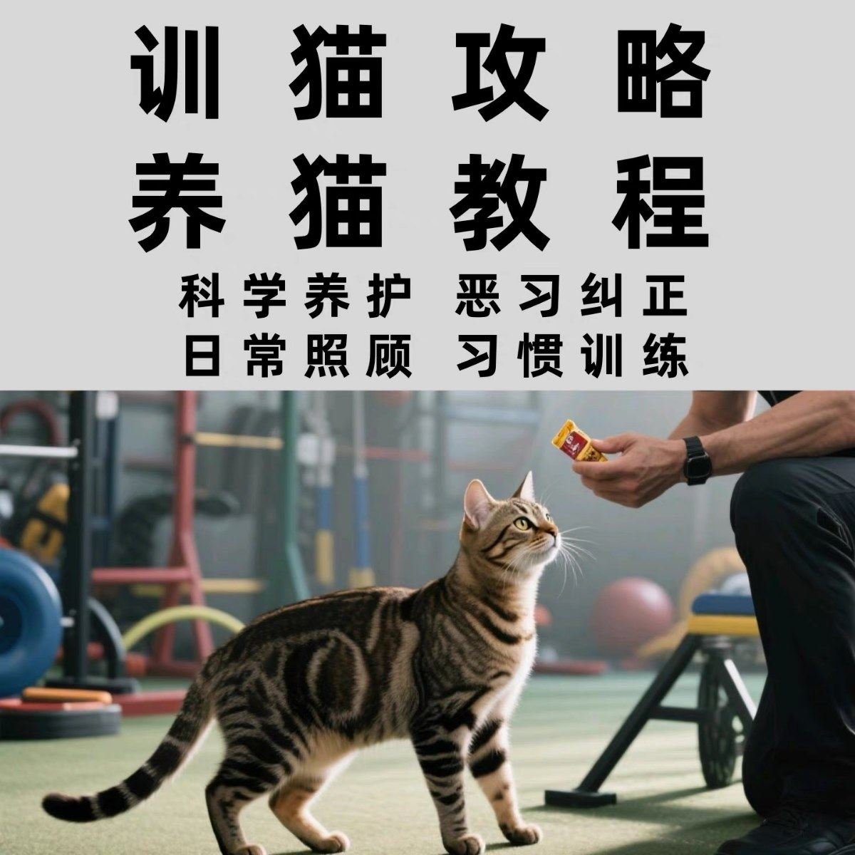 训猫入门培训教学视频课程驯猫教程家庭养猫指南攻略大全注意事项-电商虚拟货源仓