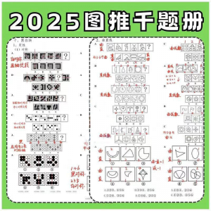 图形推理1000提2025图推思维能力逻辑判断刷题练习pdf-电商虚拟货源仓