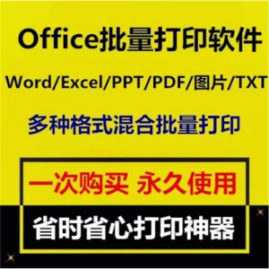 Office批量打印软件工具 Word/Excel/PPT/图片/PDF批量打印软件-电商虚拟货源仓