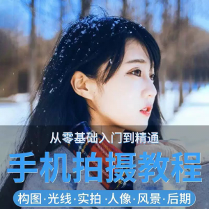 手机摄影教程snapseed人像后期修图拍摄拍照课程从入门到精通-电商虚拟货源仓