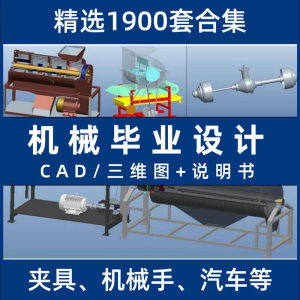 机械毕业设计专业课程夹具模具数控减速器cad图纸指论导文说明书-电商虚拟货源仓