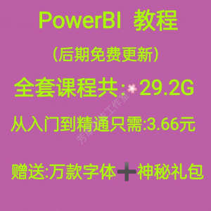 Power bi教程商业数据分析可视化图表建模视频零基础powerbi课程-电商虚拟货源仓